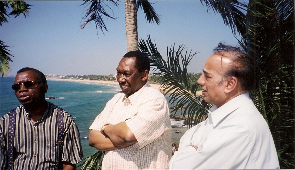 Third Meeting, Colombo 2003: From left: Chief Justice Langa, Chief Justice Uwais and Chief Justice Jain