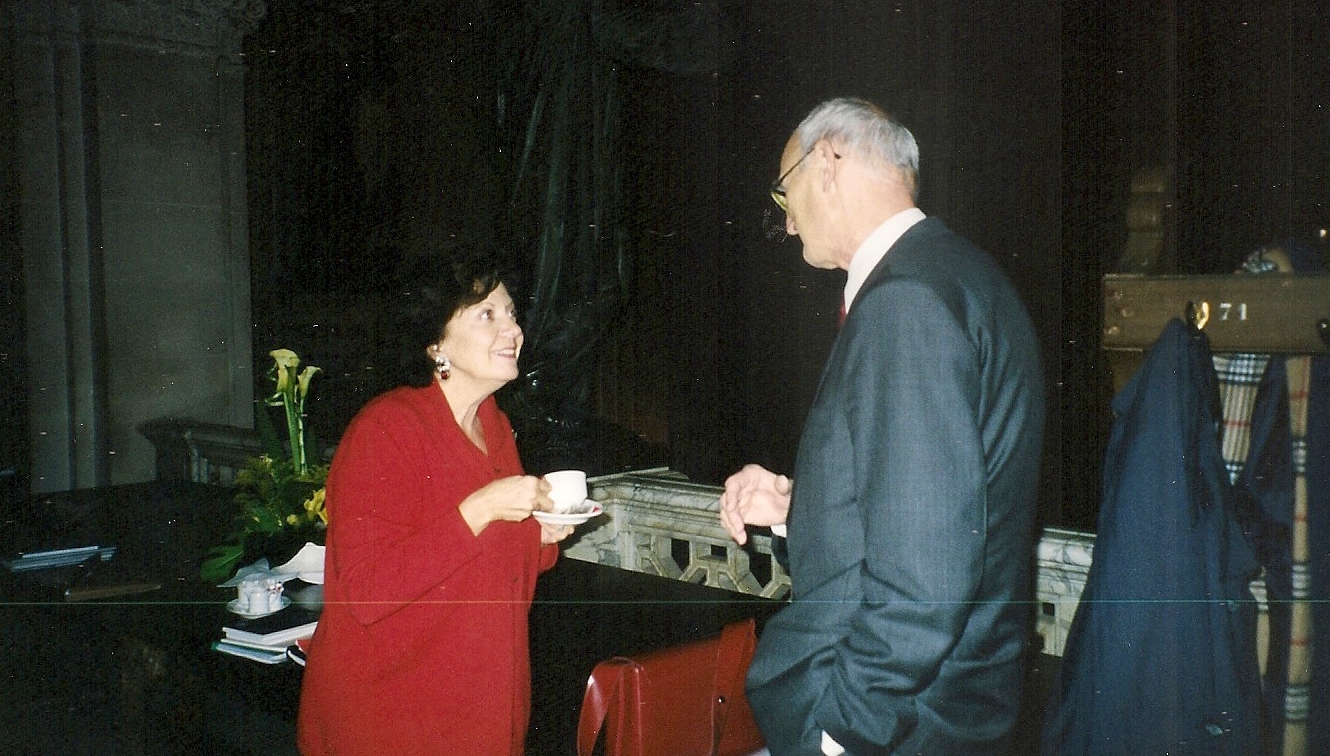 Round-Table Meeting, The Hague 2002: Justice Christine Chanet and Justice Trond Dolva