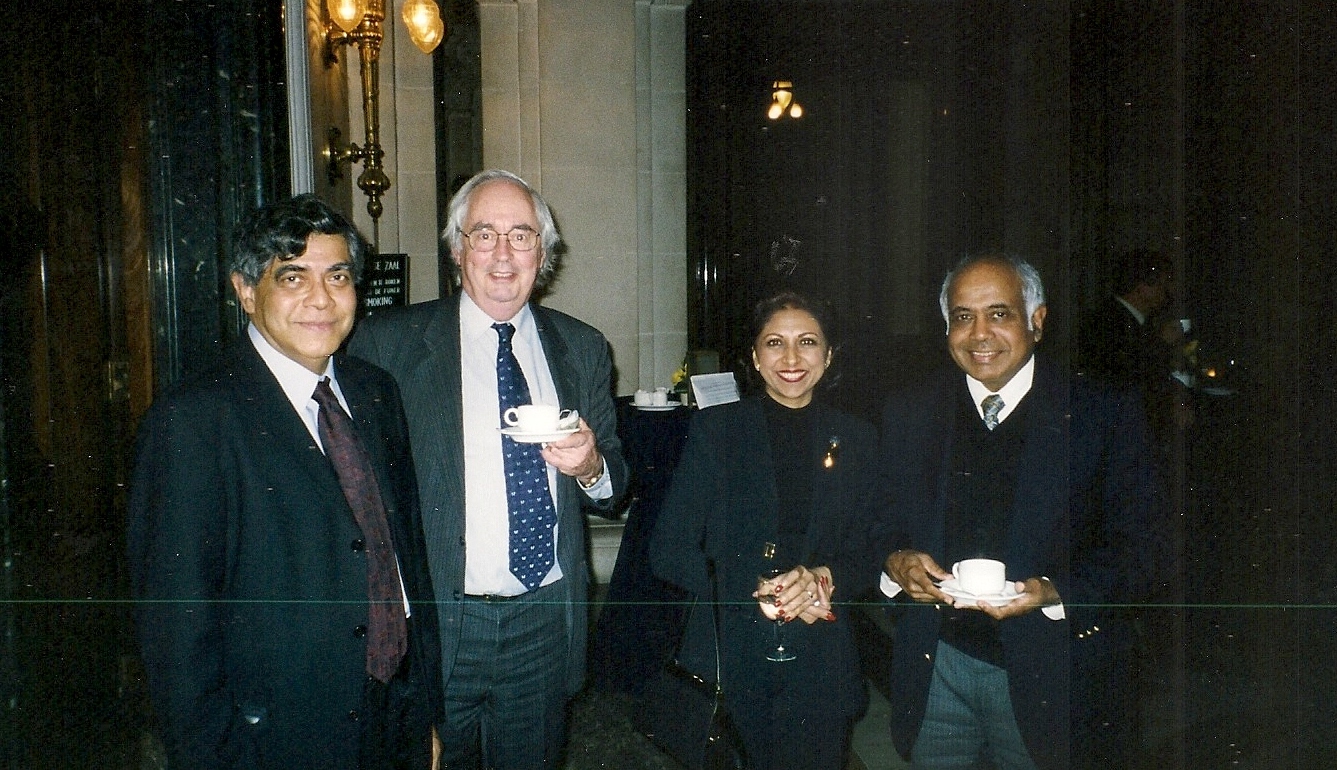 Round-Table Meeting, The Hague 2002: From left: Dr Nihal Jayawickrama, Jeremy Pope and Param Cumaraswamy    